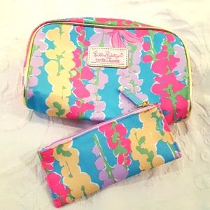 Lilly Pulitzer makeup bag set